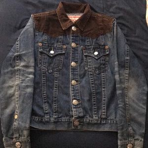 True religion jean jacket and matching pants